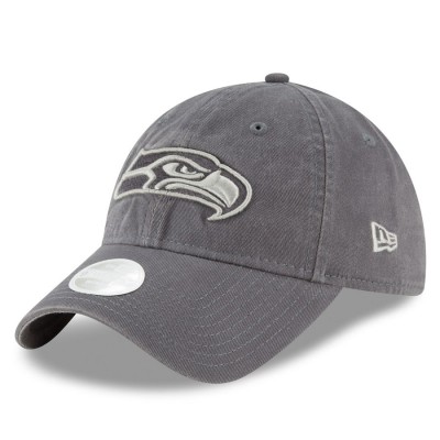 Women's Seattle Seahawks New Era Graphite Preferred Pick 9TWENTY Adjustable Hat 2807482
